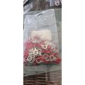 1.5mm Red Insulated Ring Terminals 6.4mm Hole (...