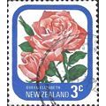 NEW ZEALAND, FLOWER, Rose Queen Elizabeth, blue...