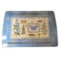 Melamine Serving Tray Blue Butterfly Flower Nat...