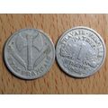 France Republic 1944C 1 Franc Coin