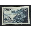 Fr. Morocco Bine el Ouidane Barrage 15f 1953 MN...