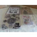 4 Sets of Christmas Silicon Stamps - NEW & SEALED