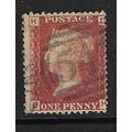 GB 1858 QUEEN VICTORIA 1d RED PLATE 73 OF USED ...