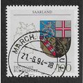 GER 1993 100pf 'SAARLAND' FINE USED (EBID62-966)