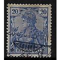 GERMANY 1899 REICHPOST 20pf BLUE SG 56 FINE USED