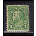 Used 632 1c Benjamin Franklin Barely Clears KA7188