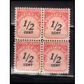 J88 1/2c Postage Due Fine MNH Blk/4 O7039