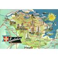 England LINCOLNSHIRE Map Postcard (Dennis L.301...