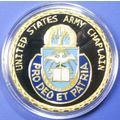 US Army, Chaplain. Challenge Coin. 1.50". 65b.