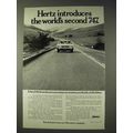 1970 Hertz Rent-A-Car Ad - World's Second 747