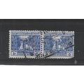Burma.SG123 1a Bell,Mingun Pagoda (Blue) Pair.F...