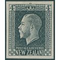 New Zealand 1915 4d black SG422var imperf plate...