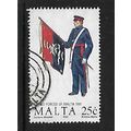 MALTA 1991 MALTESE UNIFORMS 25c OFFICER WITH CO...