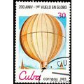 Cuba 1983 Balloons 30c Used Stamp.
