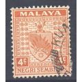 Malaya Negri Sembilan Scott 23 - SG25, 1935 Arm...