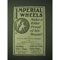 1900 Imperial Wheels Bicycle Ad - Make a rider ...