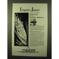 1930 Canadian Pacific Cruise Ad - Empress of Japan