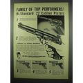 1954 Hi-Standard Flite-King and Supermatic Pistol Ad