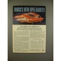 1966 Buick Opel Kadett Car Ad - Look Good