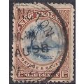 New Zealand 1898 QV 1d Lake Taupo used SG 247 (...