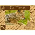 Fox Terrier w Paws Engraved Wood Picture Frame ...