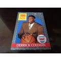 1990-91 NBA Hoops Card # 390 Derrick Coleman Ex...