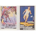 Olympic Games Strongman 1920 & 1928 2x Postcard s