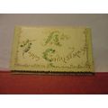 small folded VICTORIAN CHRISTMAS GREETINGS CARD /