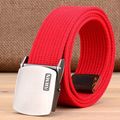 Men's outdoor belt canvas Military enthusiast c...