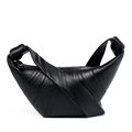 Sheepskin Diagonal Cross Bag Black
