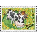AUSTRALIA, MAMMALS, Abigail Cow s/a, green 2005, 50c
