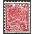 British Guiana 1934 SG290 3c Scarlet Mounted Mi...
