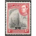 Bermuda 1938 SG110 1d Black & Red Mounted Mint ...