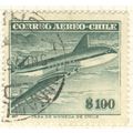 Chile 1955 (Air) - $100 green - De Havilland Co...