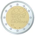France 2008 - 2 Euro EU Presidency Commem (UNC)