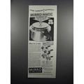 1950 Mirro Mirro-Matic Pressure Pan Ad - Stop Looking