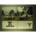 1979 Volkswagen Dasher Diesel Wagon and Hatchback Ad