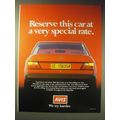 1989 Avis Rent a Car Ad - Reserve this car at a...
