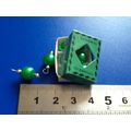 Box of Green Christmas Baubles 1:12th scale min...