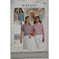 1992 Jaeger 6481 lace sweaters, 4 ply