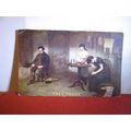 'FREE TRADE' used antique postcard by David All...