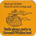 BEER MAT - GREENALL WHITLEY BREWERY - LOCAL BIT...