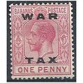 Bahamas 1919 SG103.1d Carmine WAR TAX Mounted M...