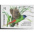 AUS 2018 $1.00 (S/A) 'BIRDS -FINCHES -BLUE FACE...