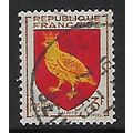 FRANCE 1954 PROVINCIAL COAT OF ARMS 3F AUNIS SG...