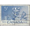 CANADA, SPORT, Ice hockey, blue 1956, 5c, #3