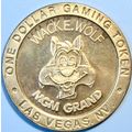 MGM Grand. $1 Casino Token. Las Vegas, NV. Wack...