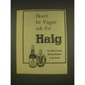 1955 Haig Scotch Ad - Don't be vague ask for Haig