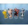 4 VTG Glasses Warner Brothers Pepsi 1973 Porky ...