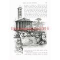 Temple of Vesta, Rome, Italy, Book Illustration...